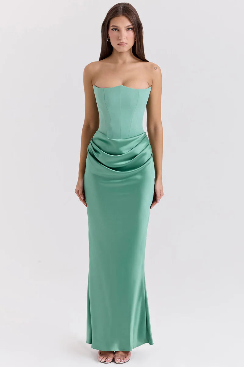 La Creme Strapless  Jurk